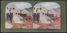 L�shun China Japanese Soldiers Camp Barber Shop Russo-Japanese War 1905 picture