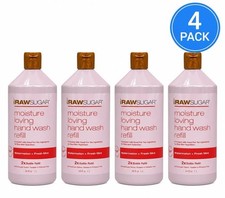 Raw Sugar Moisture Loving Hand Wash Refill Watermelon + Fresh Mint 34oz 4 Pack picture