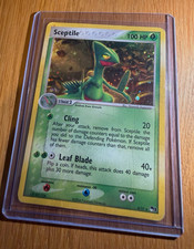 Nintendo Pokémon TCG Sceptile 4/97 EX Dragon Holo Rare 100 HP Stage 2 2004 picture
