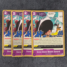 Bandai One Piece Card Game Slow-Slow Beam Sword OP07-070 Event EN x4 picture