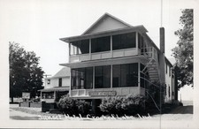 Vintage RPPC Sunset Hotel Crooked Lake Indiana Real Photo Postcard picture