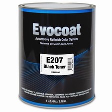 Evocoat 1K Base Coat E207 Black Toner , GAL (Compatible With PC-1207 1:1 Mix picture