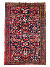Vintage Hamedan Tribal Geometric Hand Knotted Wool Oriental Area Rug 5x11 Boho picture