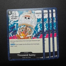 4x Thousand Sunny ST14-017 - One Piece TCG English Playset Near Mint picture
