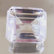 Flawless 105.75 Ct Heated Ceylon White Sapphire Emerald Cut Loose Gemstone US 97 picture