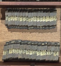 Vintage Ludlow matrices (or 