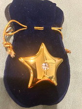 Wish Upon A Star 18k Dipped w/Austrian Crystal Inset Collectible picture