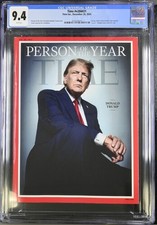 TIME Donald Trump Person of the Year Dec 30 2024 CGC 9.4 #4572240003 picture