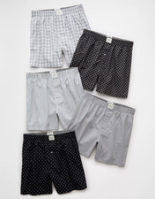 AEO Men's Stretch Cotton Boxer Short 5-Pack picture