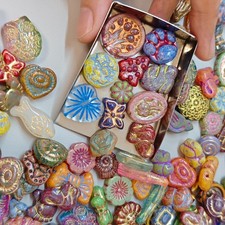 100g Handmade Glass Beads for Jewelry Making - 200 Mixed Styles Assortment picture