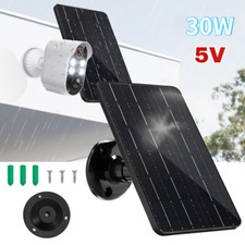 30W 5V Solar Panel USB C Charger Battery Waterproof For Outdoor Security Camera picture