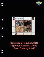 $3.50 Scott Value - 2019 DOMINICAN REP Coins Antique s/s scarcer CV MNH NH UMM picture