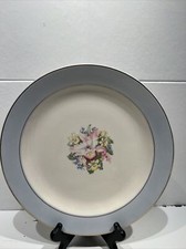 Vintage Royal 22k Gold Rim (USA) Warranted Blue Orchid 12 Inches Serving Plate picture