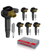 6PK Ignition Coil Pack UF646 & Double Iridium Spark Plugs SP534 for Ford 3.5L V6 picture