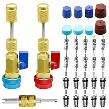 31Pcs R134A Valve Core Quick Remover Installer Tool Set - AC High Low Pressure picture