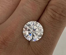 Natural White Diamond 3 CT Round Cut VVS1 D Grade 9.50 mm Certified Stone. picture