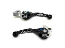 ASV F4 Clutch & Brake Levers Pair Pack Black/Blue For 2026 Yamaha YZ450F NEW picture
