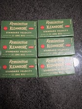 VINTAGE REMINGTON DUPONT KLEANBORE 222 HI-SPEED AMMO BOXES W/INSERTS LOT Of 6 picture