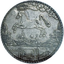 1664-LW Germany Brunswick-Wolfenbuttel-Celle 3 Taler AU55 NGC, Incredibly Rare picture