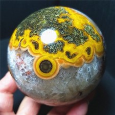 RARE 584.6g Natural Polished Colorful Agate Crystal Ball Geode Healing A4987 picture