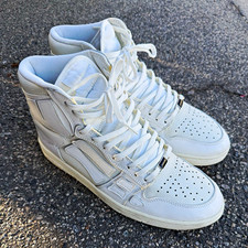 AMIRI Amiri Skel Top Men's White Leather High Top Lace-Up Athletic Sneaker picture