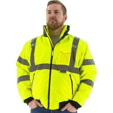 NWOT Majestic 75-1381 Hi-Vis 8-in-1 Class 3 Waterproof Bomber  Size 5X $120 K357 picture