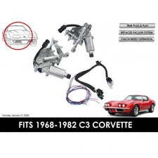 For C3 Corvette 68-82 Electric Headlight Motor Conversion Kit Plug and Play picture