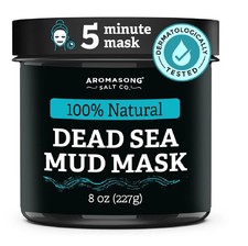 Aromasong 100% Pure Dead Sea Mud Mask for Face and Body - Spa Quality Pore Minim picture
