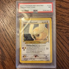 Pokemon Neo Destiny 2002 Shining Noctowl Holo Card #110/105 PSA 7 picture