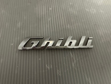 2014-2017 Maserati Ghibli Trunk Lid Emblem Badge Glossy Chrome 670008315 OEM A1 picture