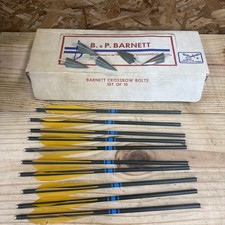 Vintage Barnett Crossbow 10 Bolts Fiberglass Shafts Wildcat Commando 5 Broadhead picture