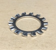 (10) 1” inch External Tooth Lock Washers Star Steel Zinc (Fits 1” Bolt Shaft) picture