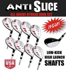 iDRIVE ALL HYBRIDS FULL SET 4-PW + FREE SW- OVERSIZE GRIPS REGULAR FLEX GRAPHITE picture