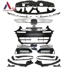 18PC Front Bumper Grille Fog Light Headlight Bracket Kit For 18-20 Honda Accord picture