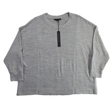 Jane & Delancey Supersoft Gray Pullover Sweater Womens Plus 1X NWT Dolman Sleeve picture