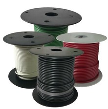Electrical Primary Copper Wire 10 Gauge 25 100 & 500 FT Lot - 14 Colors - USA picture