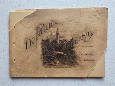 De Pauw University Antique 1937 Book Portfolio of Photographs, 12 Photogravures picture