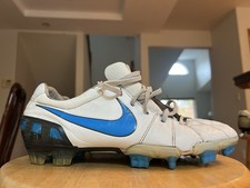 Nike Total 90 Laser 3 L-FG Men's Size 10 T90 Leather Soccer Cleats Blue picture