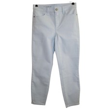 Talbots Flawless High Waist Jegging Crop Jeans Womens 4 Soft Pale Blue Pastel picture