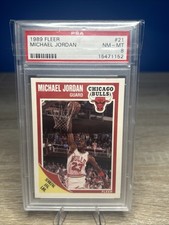 1989-90 Fleer - Michael Jordan #21 Chicago Bulls PSA 8 GOAT picture