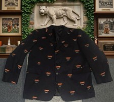 Rare Vintage PRINCETON UNIVERSITY Tigers Class 1957 Blazer Jacket 40L 40 Long picture