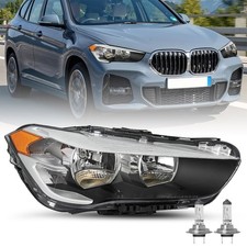 For 2016-2022 BMW X1 Halogen Headlight Passenger Right Side Headlamp w/ Bulbs picture