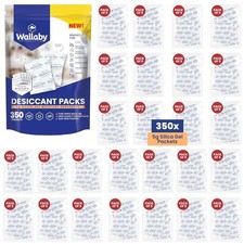 Wallaby 5g Silica Gel Desiccant Packs Food Safe Rechargeable 350 Pack picture