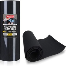 Neoprene Sponge Foam Rubber Sheet Roll Black 1/4-Inch Thick 12 Inches x 55 In... picture