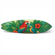 Tropical Parrot Surfboard Wall Art | JennyGems | Indoor & Outdoor Décor picture