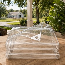 Heavy Duty Clear Tarp with Grommets Waterproof Vinyl cover for Patio Greenhouse picture