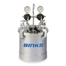 Binks 2.8gal Pressure Tank, Dual Regulators - 83C-220 picture
