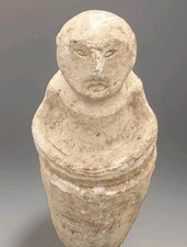 Large Ancient Antique Limestone Secondary Burial Urn, Phillipines, 35.25