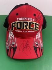  Courtney Force Dual-Autographed NHRA Mello Yello Drag Racing Series Hat  picture