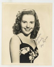 Joyce Reynolds 1944 Signed 8x10 Film Actress Warner Bros. Photo Portrait J14157 picture